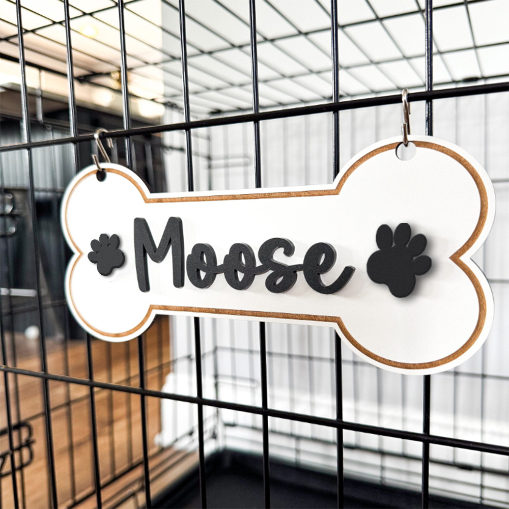 Pet Portrait Custom - Customize a personalized crate label, a