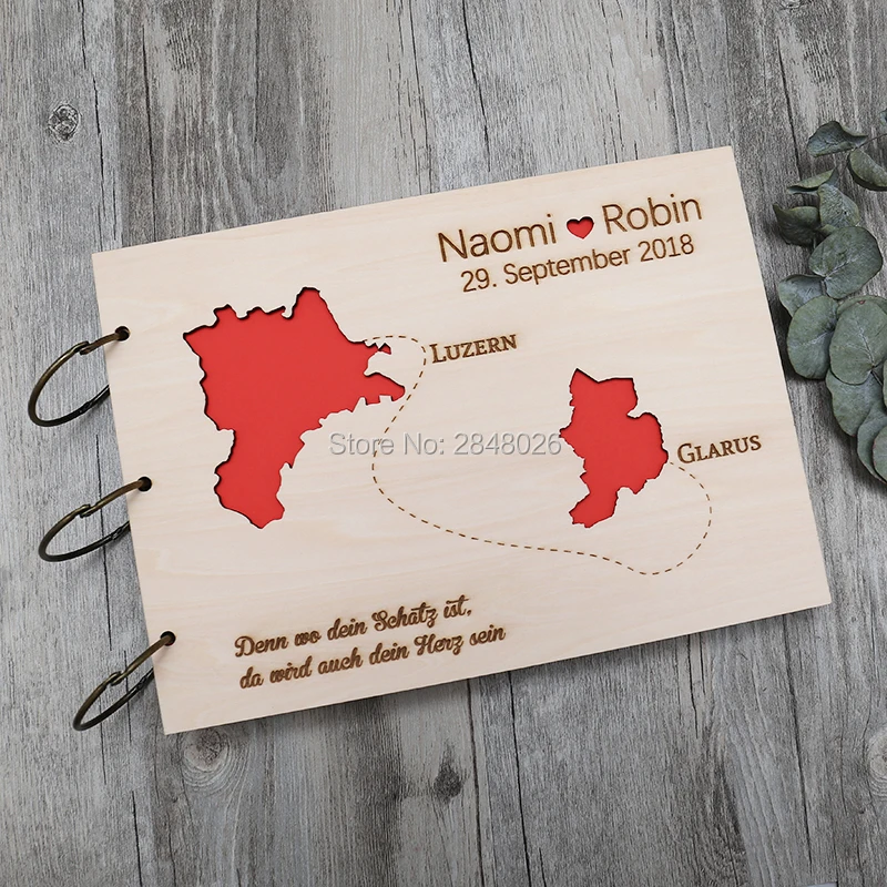 Rustic personalized wedding gu - đánh giá và giá Custom Photo Book