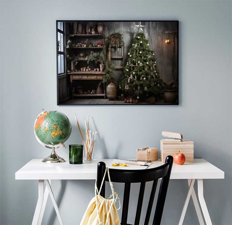 1pc frameless Large Christmas  - đánh giá và giá Family Tree Print