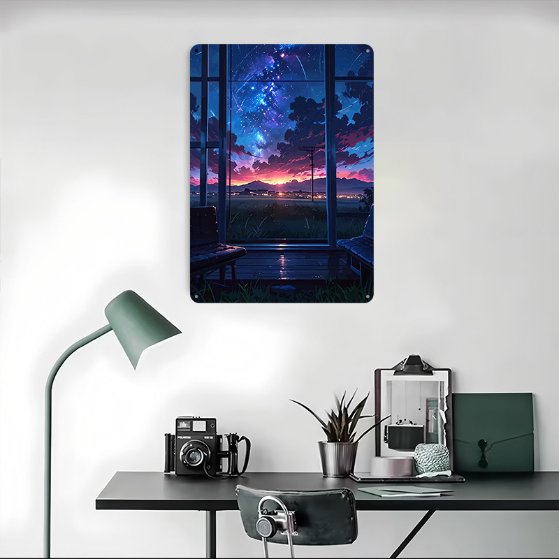 Anime Window View of Starry Ni - đánh giá và giá Custom Night Sky