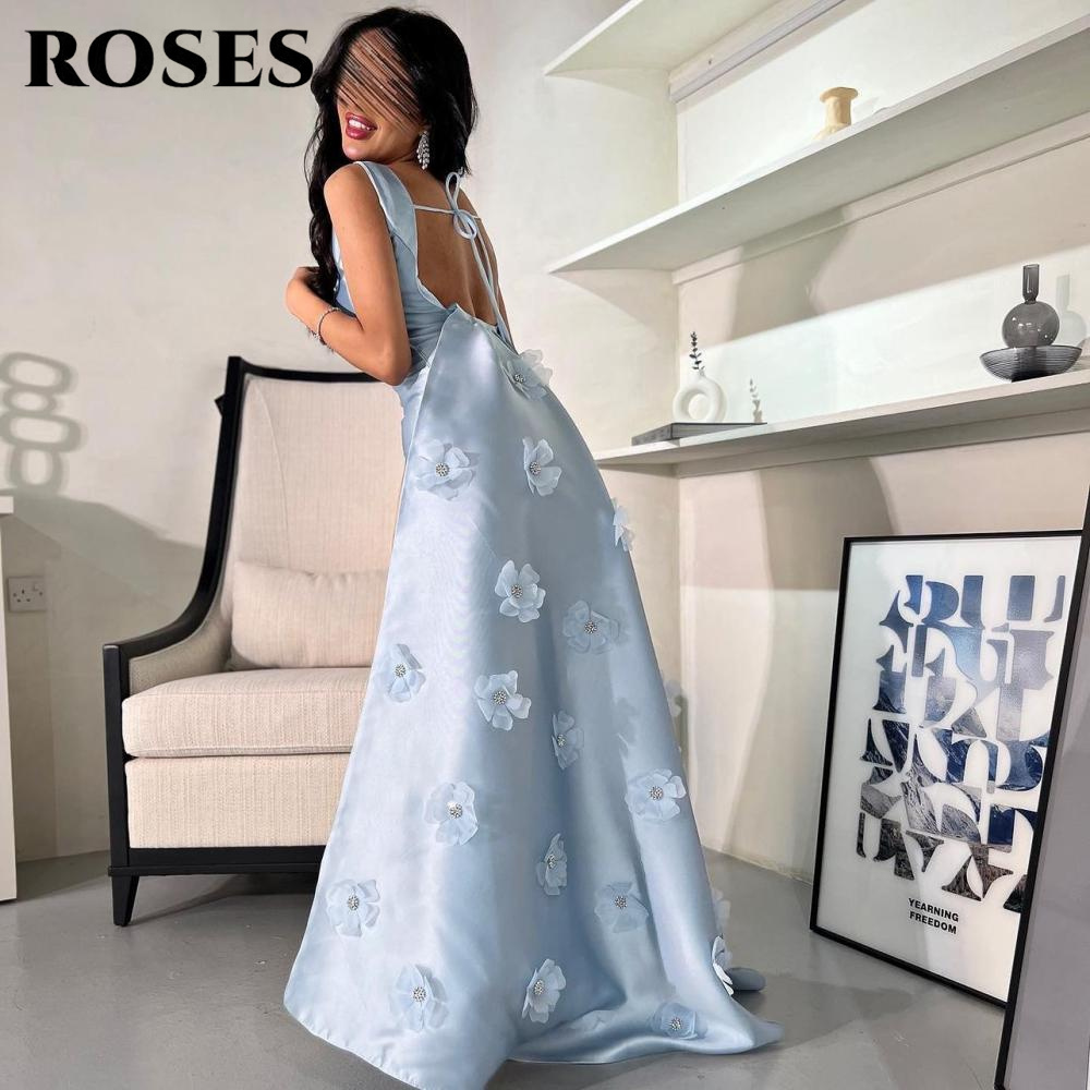 ROSES Sky Blue 3D Flowers Part - đánh giá và giá Custom Night Sky