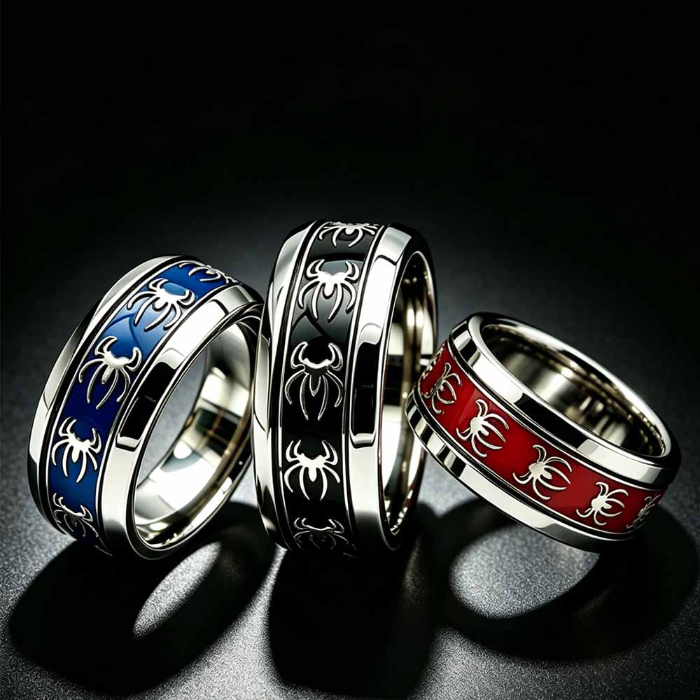 New Vintage Punk Spider Ring 3 - đánh giá và giá Initial Ring Custom