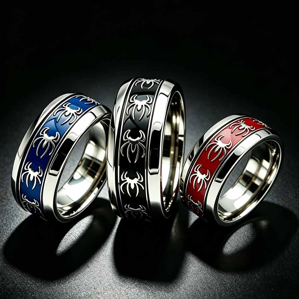 New Vintage Punk Spider Ring 3 - đánh giá và giá Initial Ring Custom