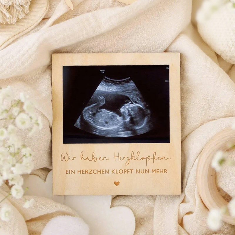 Ultrasound Pregnancy Announcem - đánh giá và giá Engraved Wood Frame