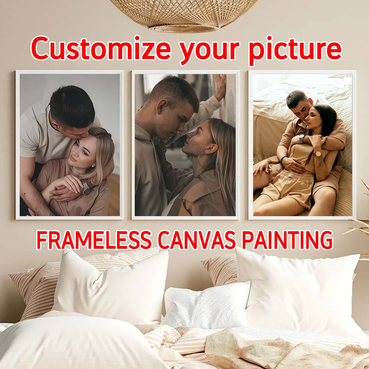 Triptych - 2D custom photo woo - đánh giá và giá Engraved Wood Frame