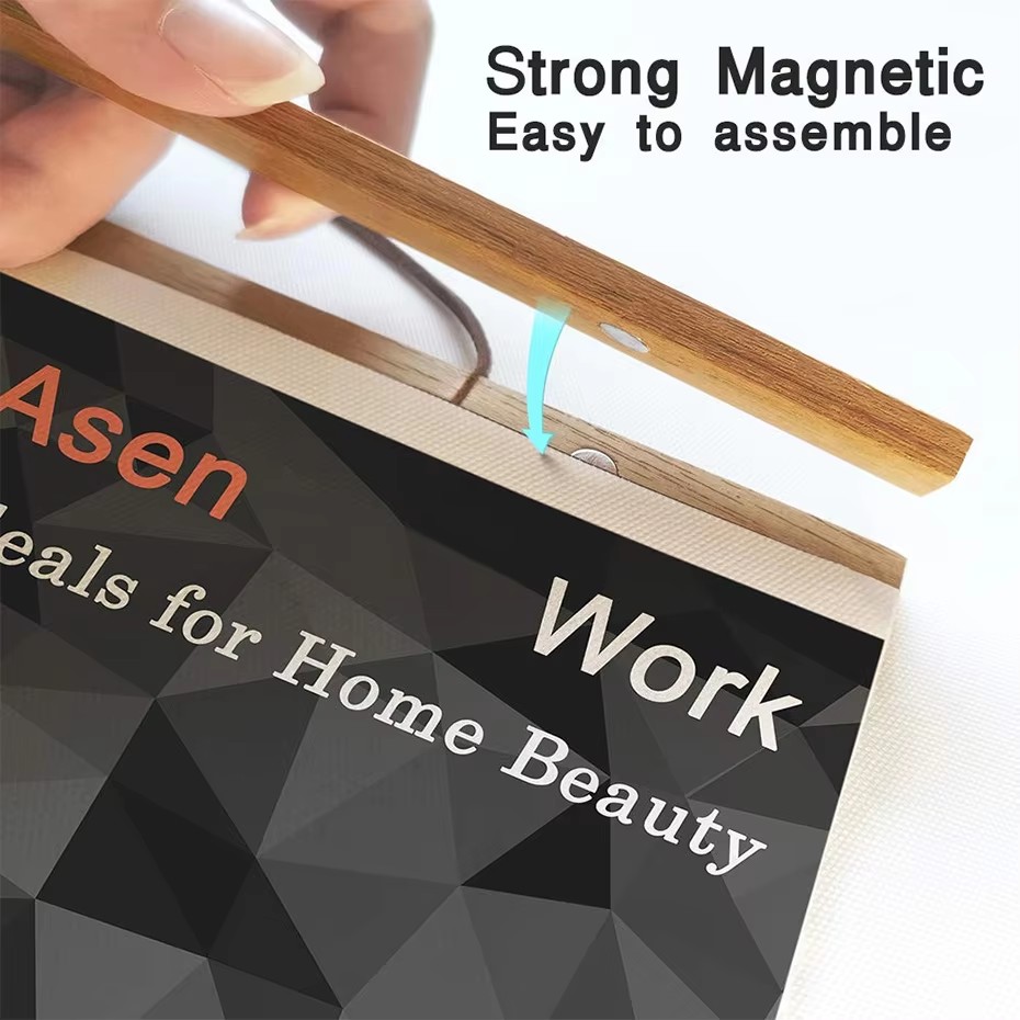 7 Colors 30 40 50cm Magnatic P - đánh giá và giá Engraved Wood Frame