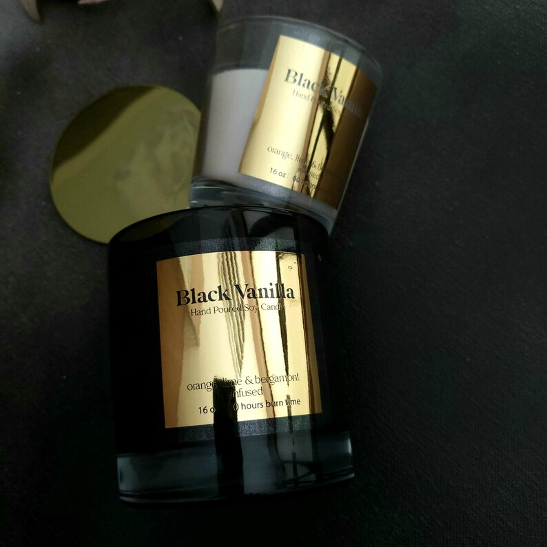 Custom Shiny Gold Silver Stick - đánh giá và giá Personalised Candle Label