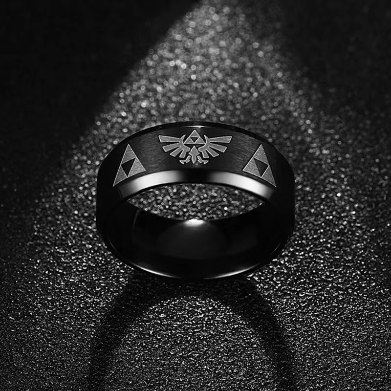 Fashion Anime Triforce Triangl - đánh giá và giá Initial Ring Custom