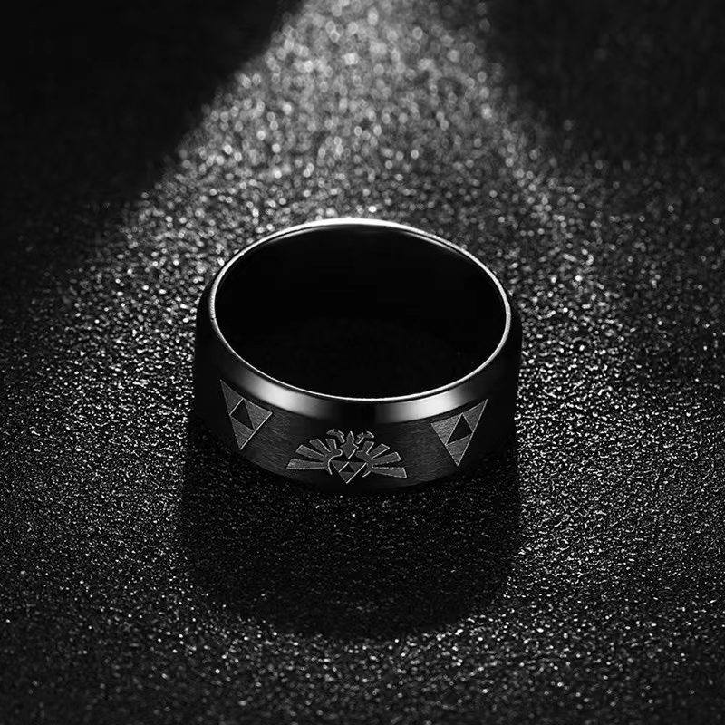 Fashion Anime Triforce Triangl - đánh giá và giá Initial Ring Custom