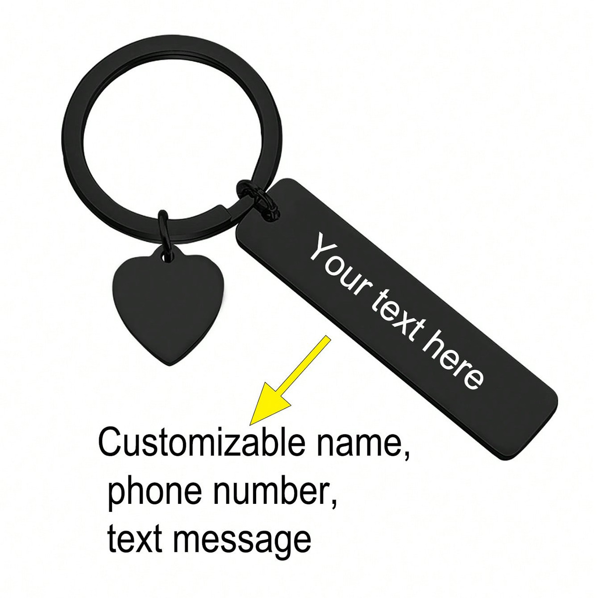 Custom Text Keychain Personali - đánh giá và giá Initial Ring Custom