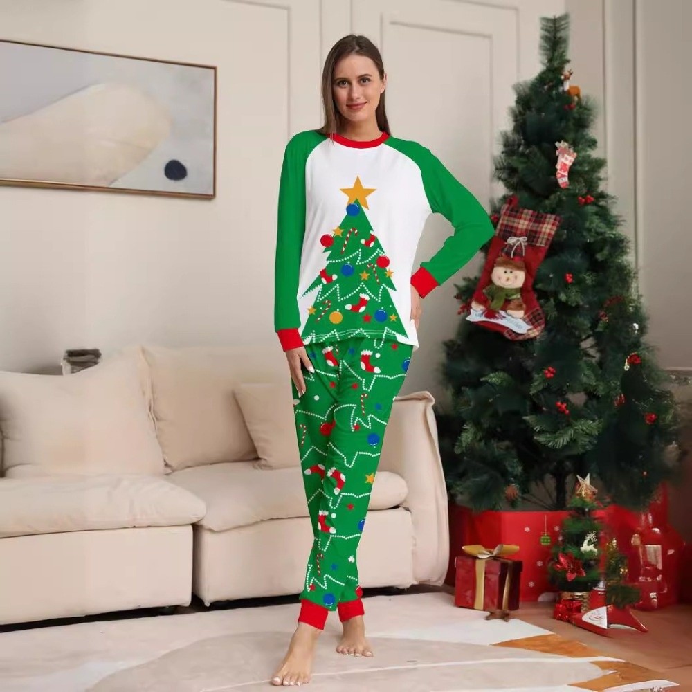 Long Sleeve Christmas Pyjamas  - đánh giá và giá Family Tree Print