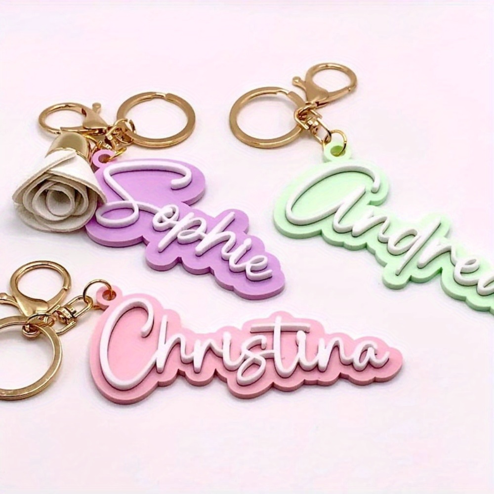 Personalized Custom Name Keych - đánh giá và giá Initial Ring Custom