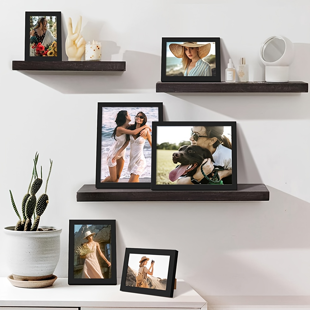 5-Piece Set A4 Black Wooden Ph - đánh giá và giá Engraved Wood Frame