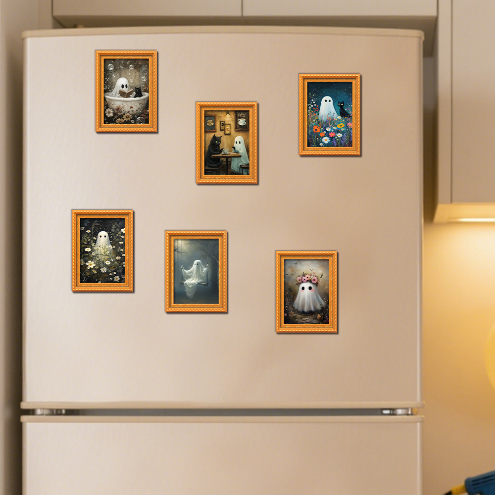Creative 3d Halloween Fridge M - đánh giá và giá Engraved Wood Frame