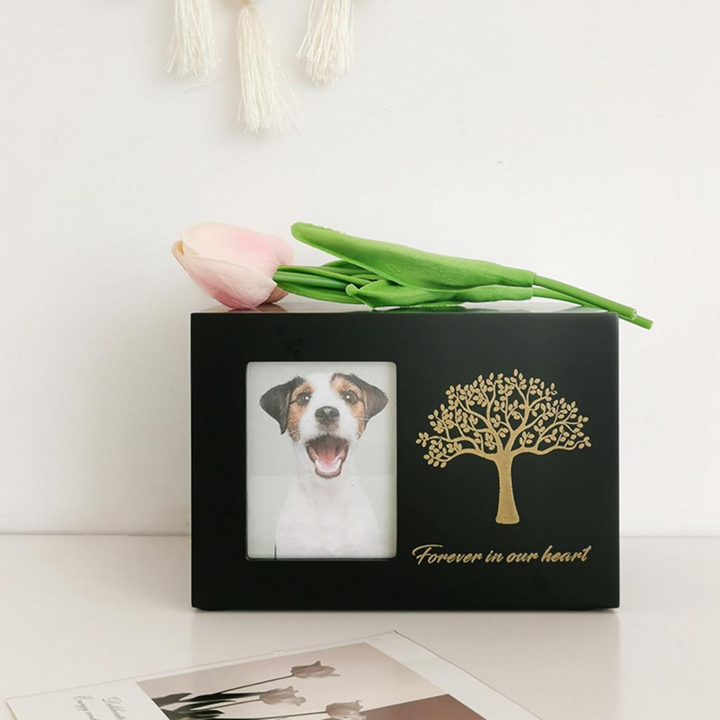 Cremation Urn for Dogs Funeral - đánh giá và giá Engraved Wood Frame