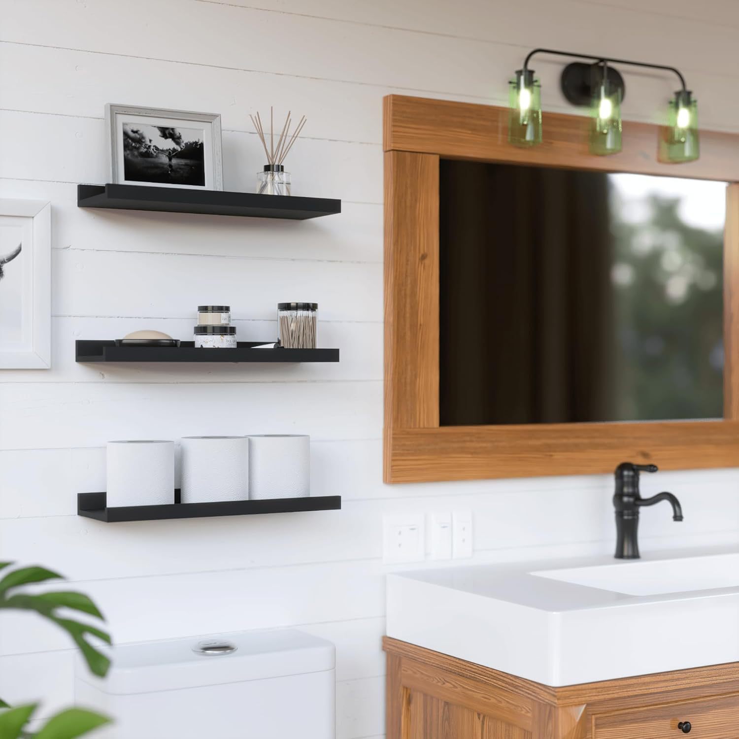 Creative wall storage rack 2-p - đánh giá và giá Engraved Wood Frame