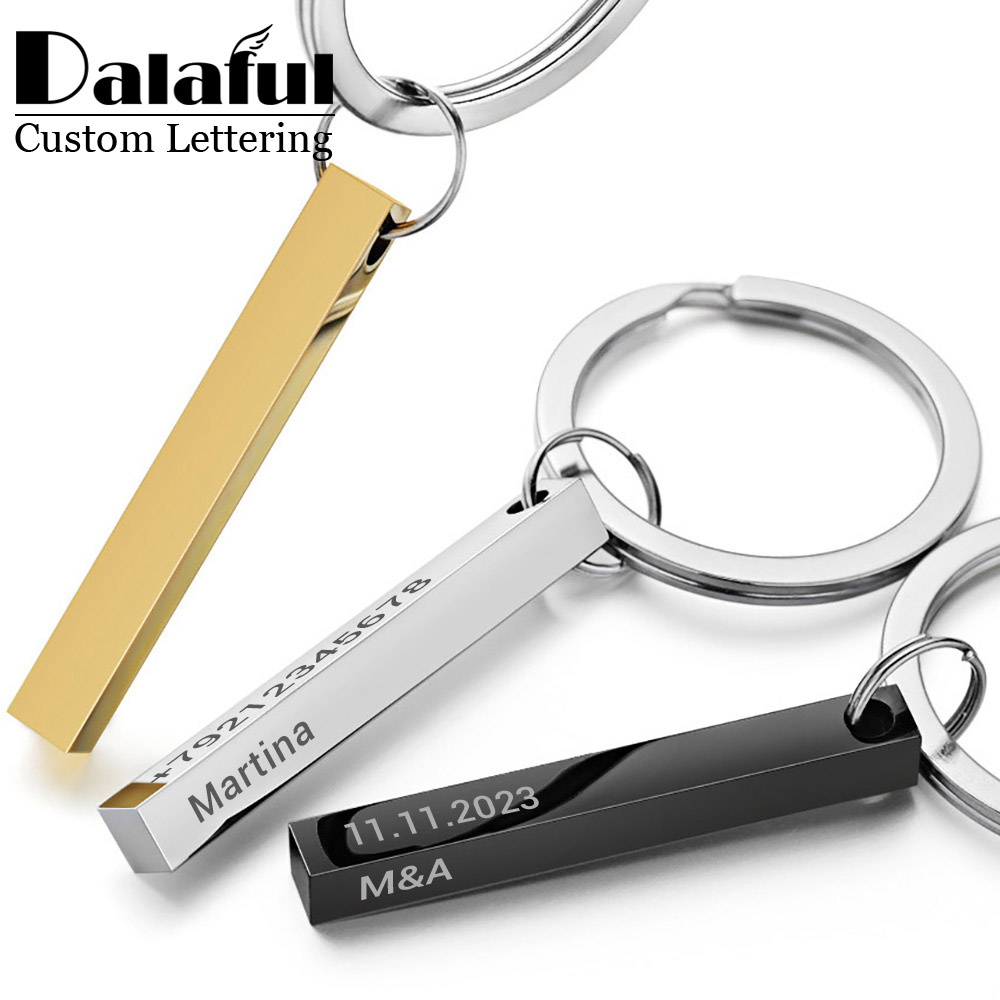 Personalize Keychains 3D Bar S - đánh giá và giá Initial Ring Custom