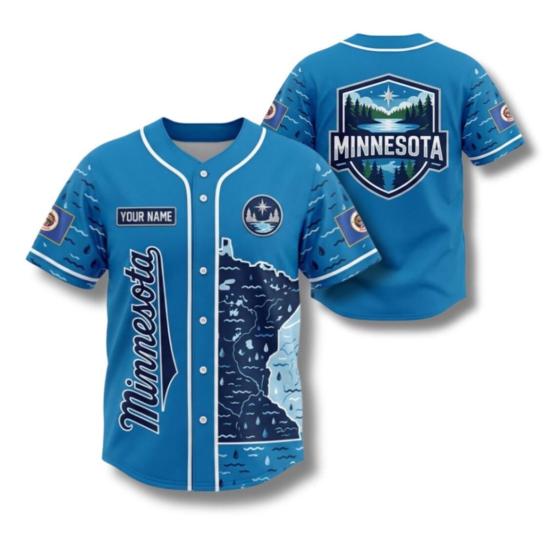 Custom Minnesota Baseball Jers - đánh giá và giá Custom Star Map