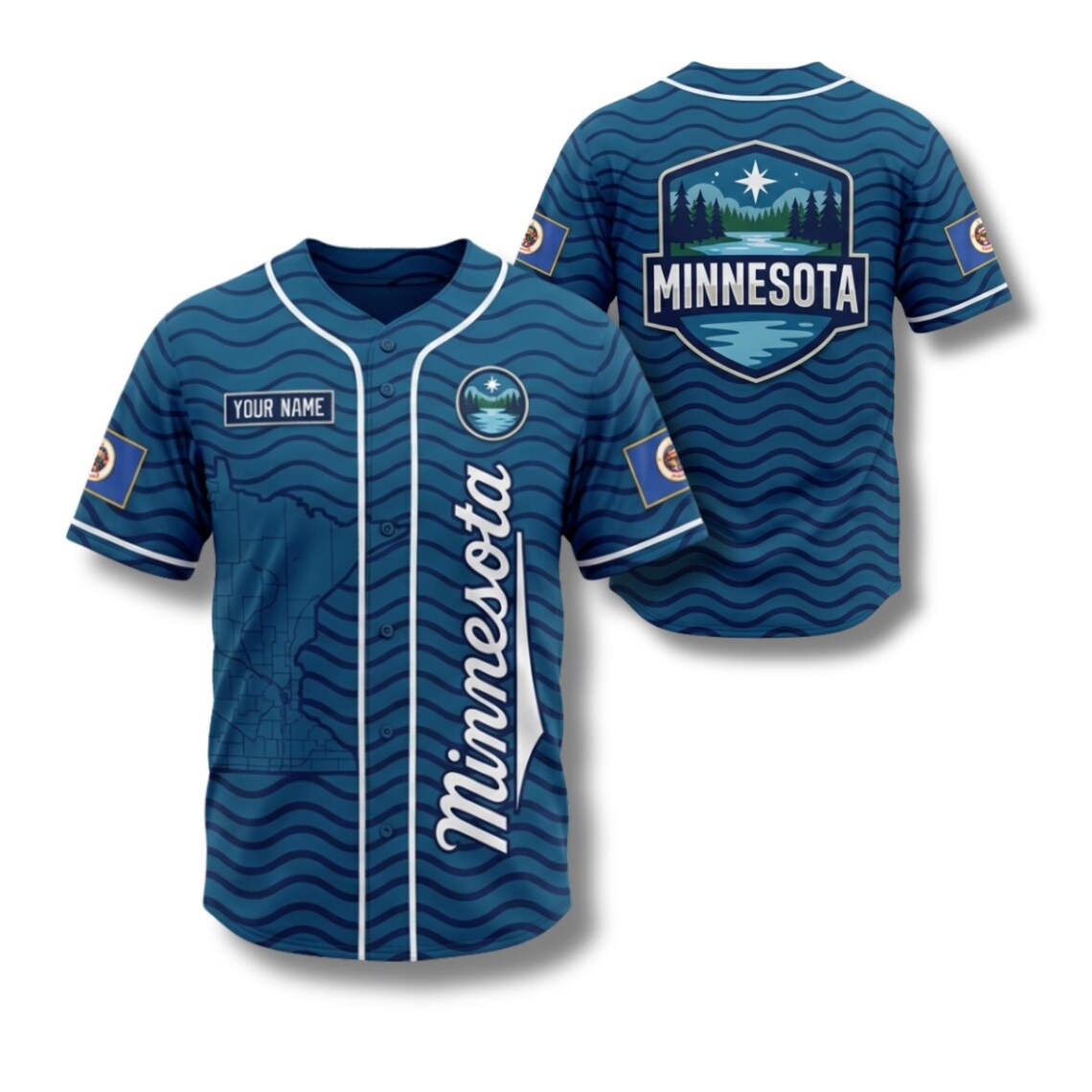 Custom Minnesota Baseball Jers - đánh giá và giá Custom Star Map